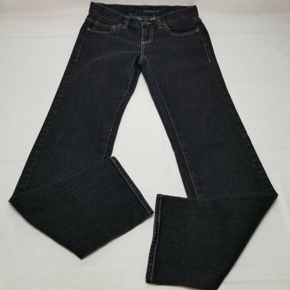 Calvin Klein Jeans women Ankle Skinny Jeans Slim Fit Zipper Fly Black 27/4 - Picture 4 of 9